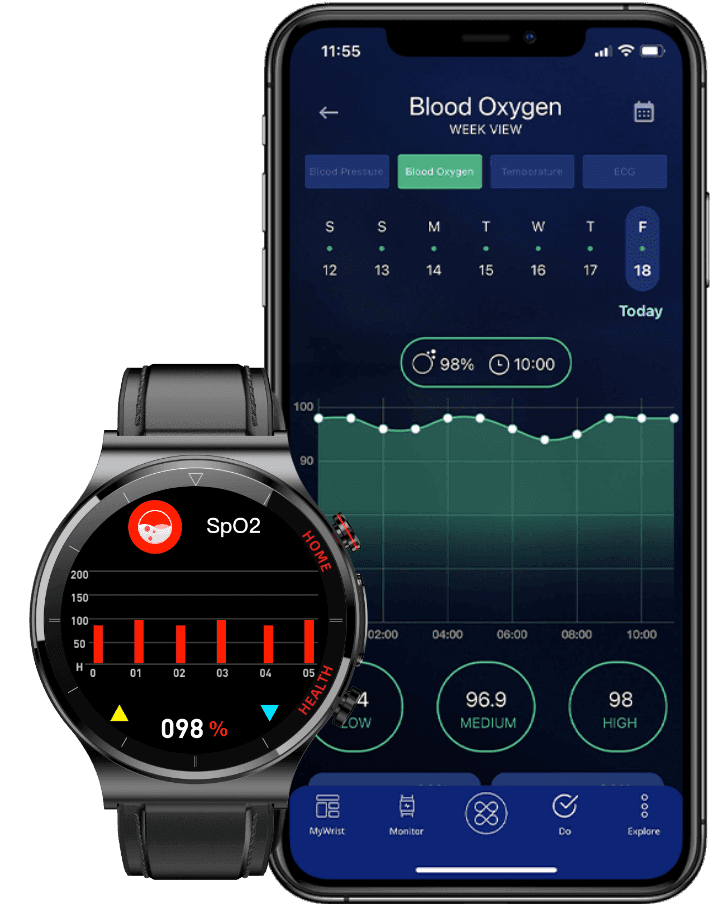 <strong>Blood Oxygen</strong><br/> (SpO2)
