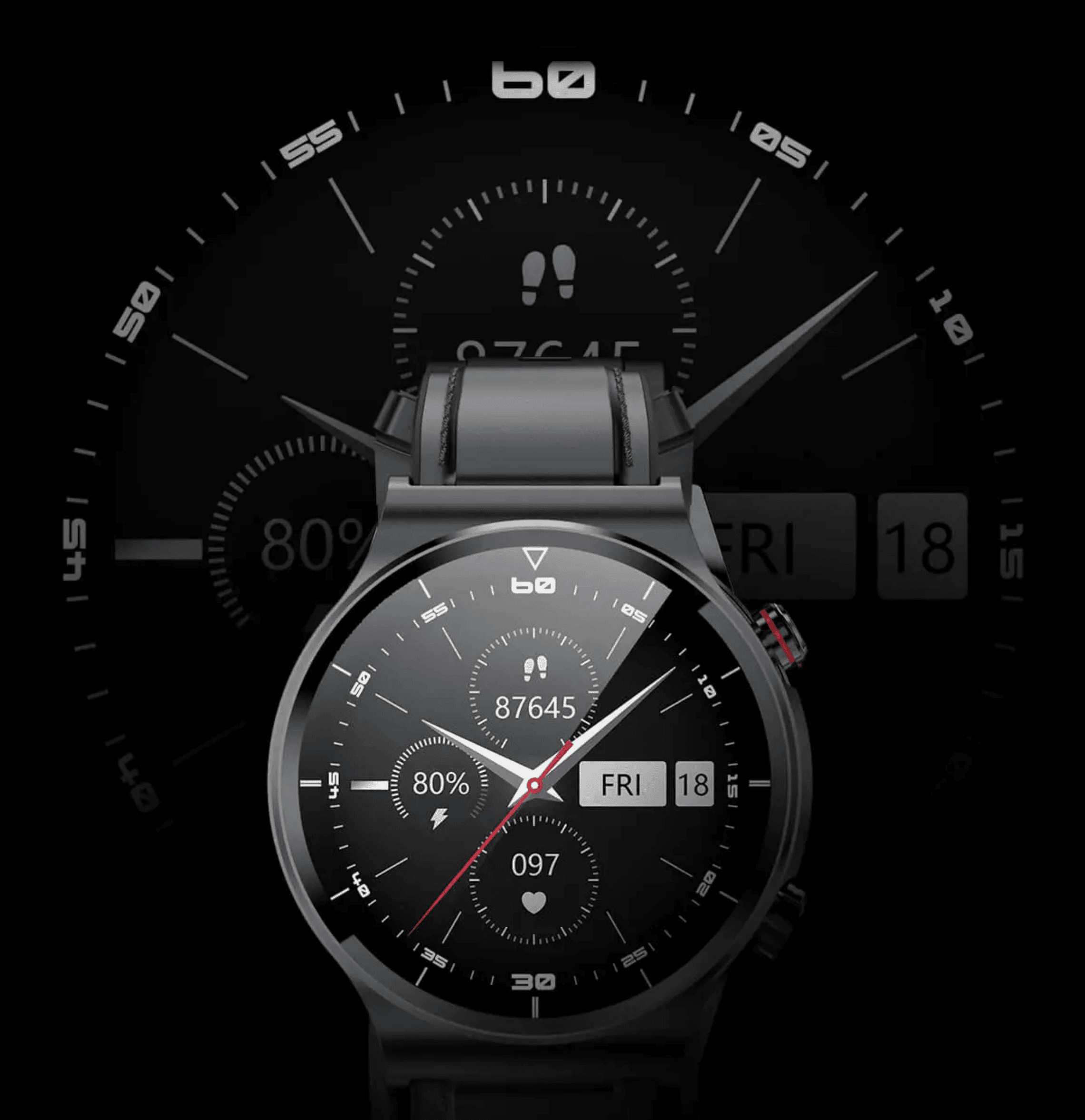 smart watch with blood pressure monitor 