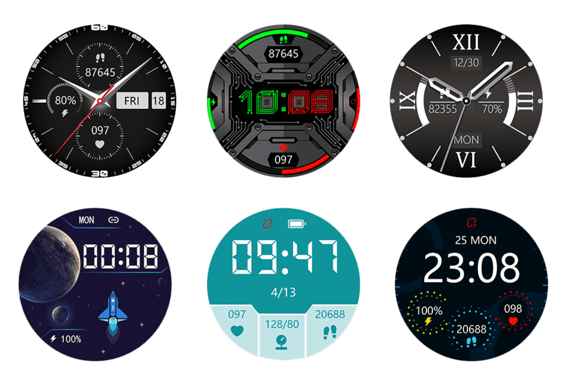true blood pressure smartwatch faces