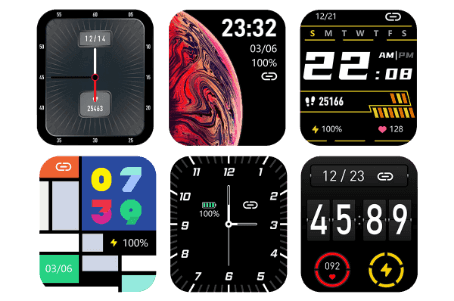 X2 health smartwatch faces
