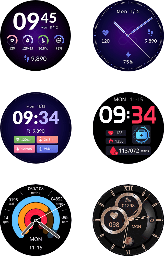 red light therapy watch faces